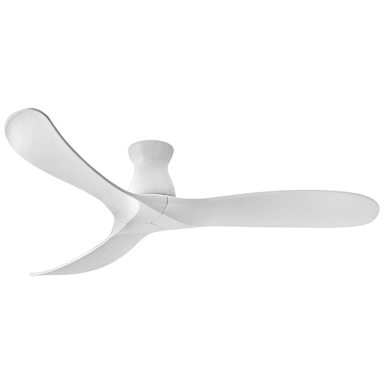 Image 1 60" Hinkley Swell Matte White Damp Rated Hugger Smart Fan