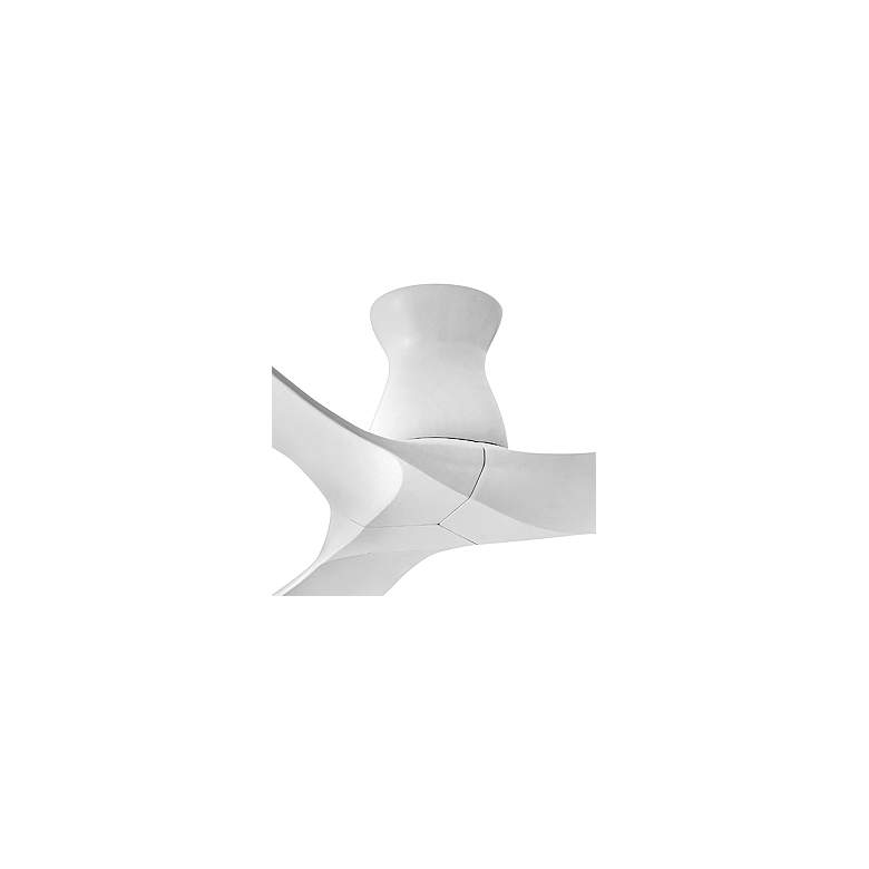 Image 2 60" Hinkley Swell Matte White Damp Rated Hugger Smart Fan more views