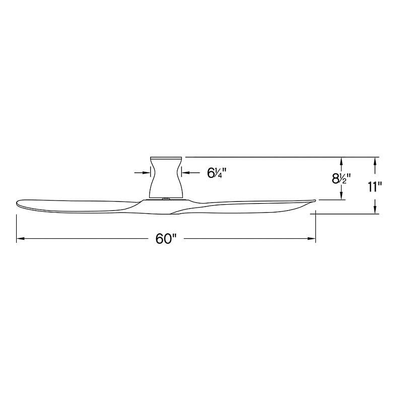 Image 7 60 inch Hinkley Swell Matte White Damp Rated Hugger Smart Fan more views