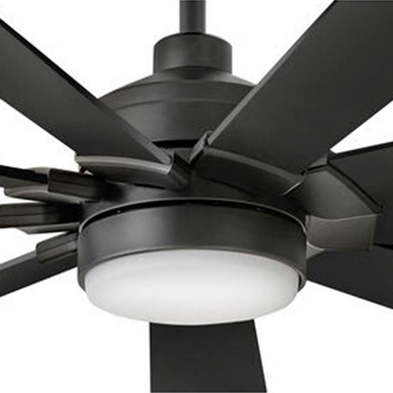 Image 2 60" Hinkley Turbine Matte Black LED Smart Control Ceiling Fan more views