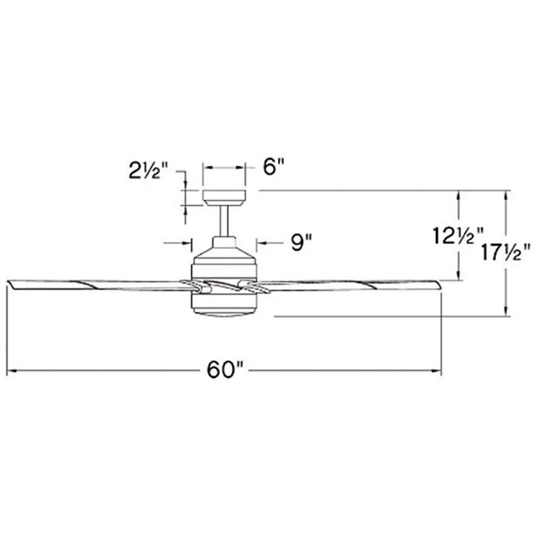 Image 7 60" Hinkley Turbine Matte Black LED Smart Control Ceiling Fan more views