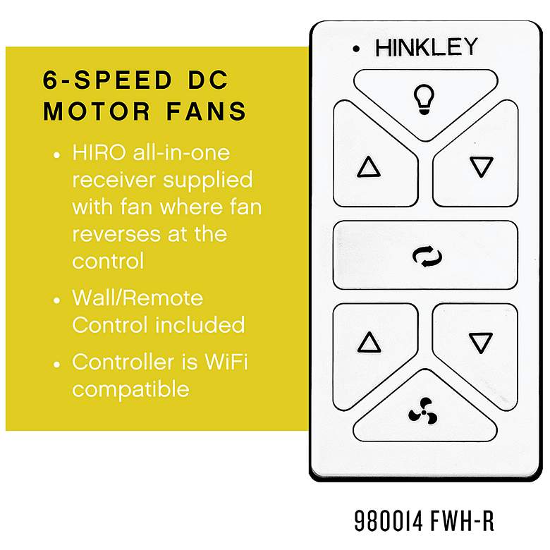 Image 6 60" Hinkley Vento Matte White Smart Ceiling Fan more views