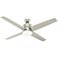 60" Hunter Advocate Matte Nickel LED Ceiling Fan with Remote