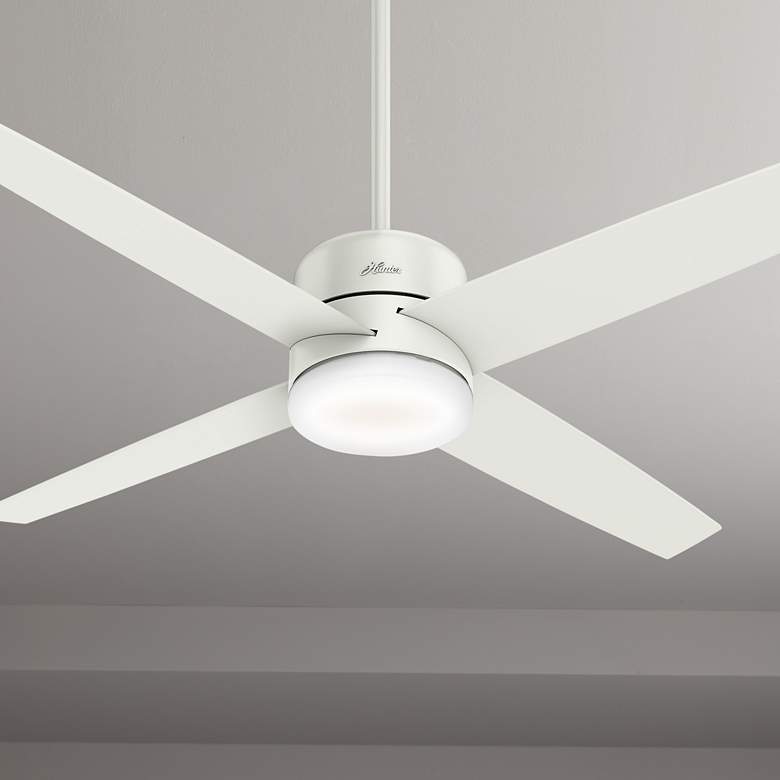 Image 1 60" Hunter Advocate WiFi Fresh White LED Ceiling Fan