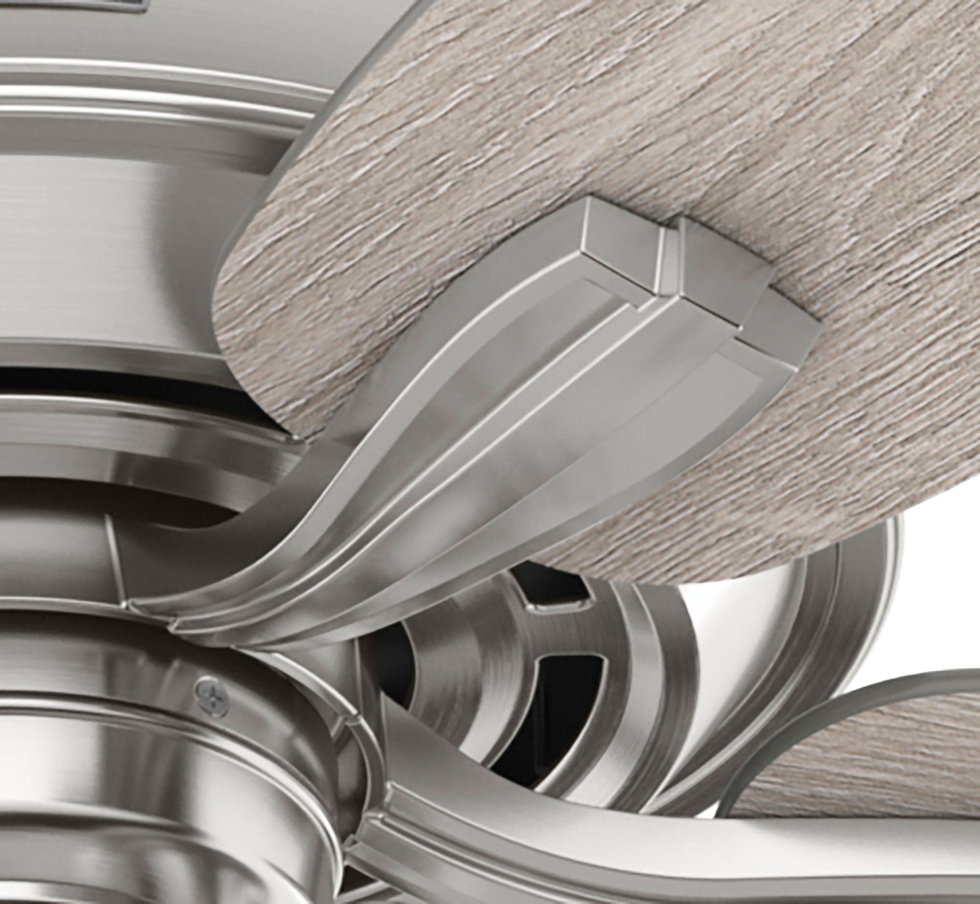 60" Hunter Dondra Brushed Nickel LED Ceiling Fan