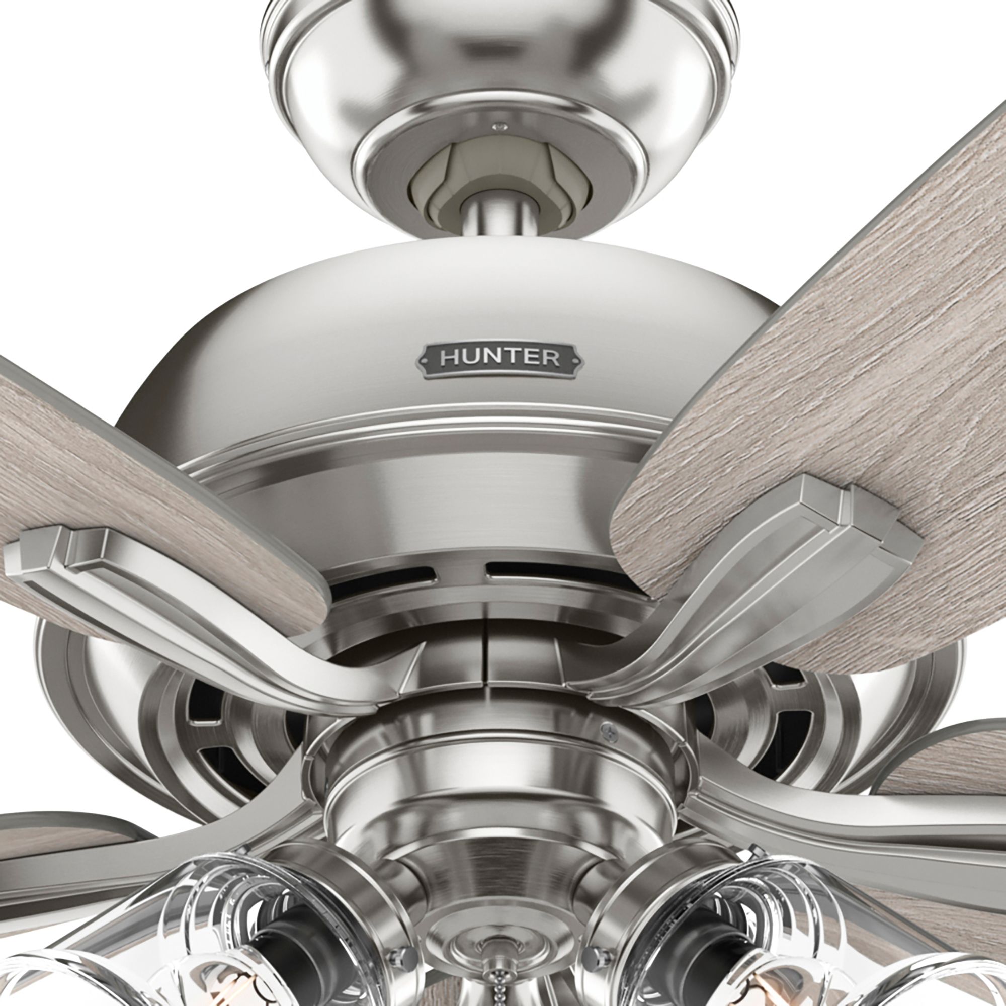 60" Hunter Dondra Brushed Nickel LED Ceiling Fan
