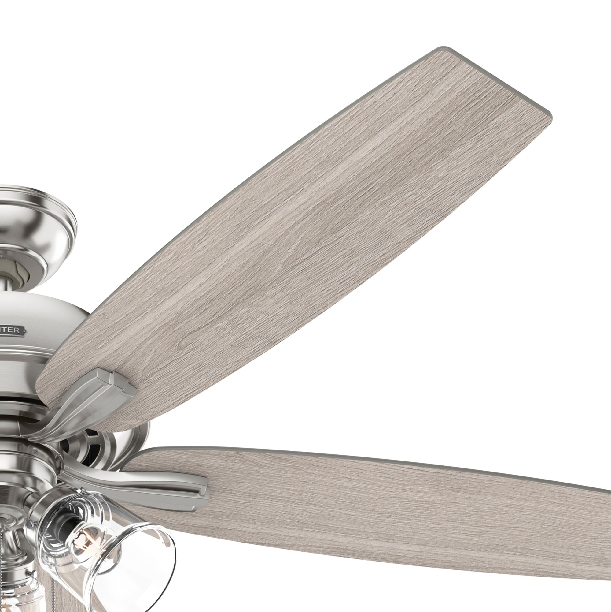 60" Hunter Dondra Brushed Nickel LED Ceiling Fan