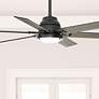 1_60" Hunter Gravity Matte Black LED Smart Ceiling Fan