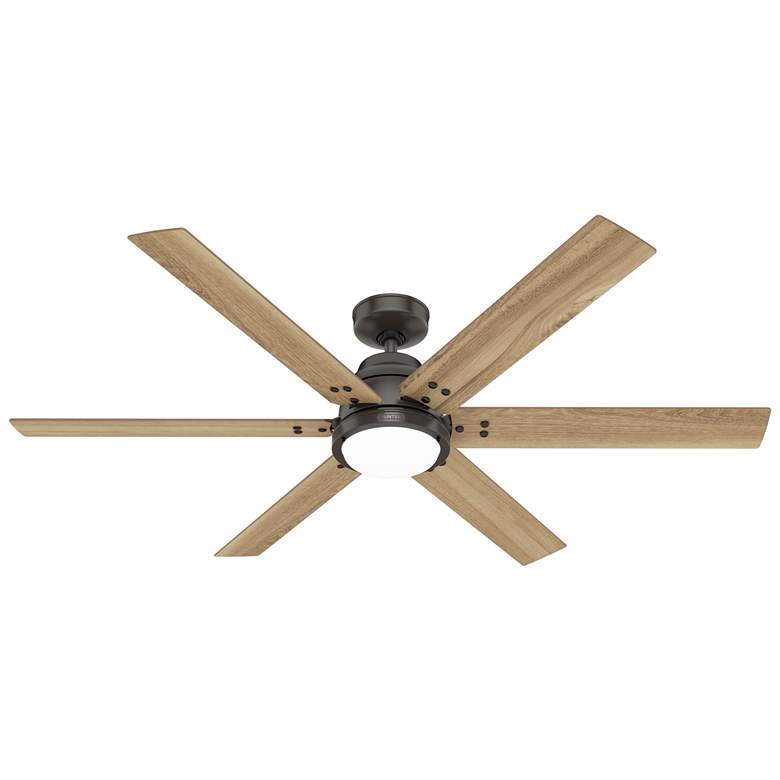 Image 1 60" Hunter Gravity Noble Bronze LED Smart Ceiling Fan