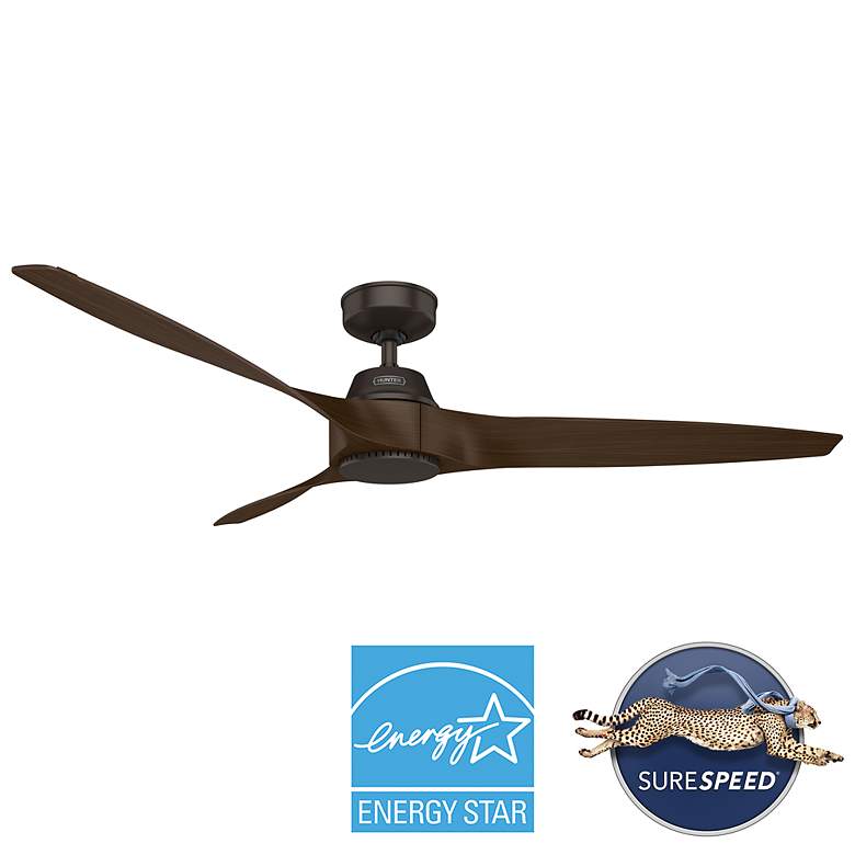 Image 6 60" Hunter Mosley Premier Bronze and Cocoa Ceiling Fan more views