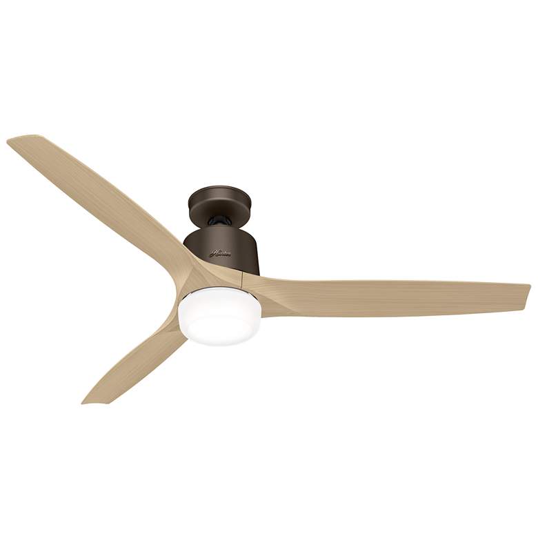 Image 1 60 inch Hunter Neuron LED Metallic Chocolate Ceiling Fan with Remote