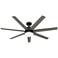 60" Hunter Phenomenon Matte Black LED Smart Ceiling Fan