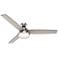 60" Hunter Sentinel Brushed Nickel LED Ceiling Fan with Remote