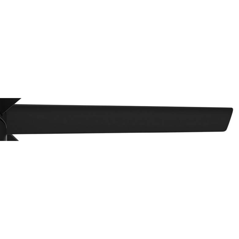 Image 4 60" Hunter Solaria Matte Black Damp Rated Fan with Wall Control more views