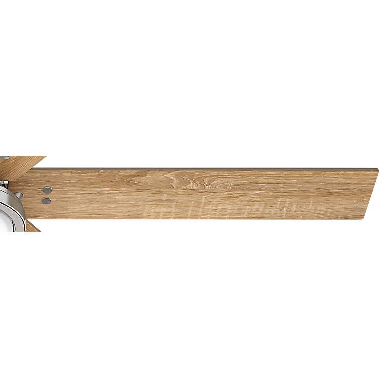 Image 5 60" Hunter Warrant Brushed Nickel LED DC Ceiling Fan with Wall Control more views