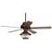60" Industrial Forge Tropical Lantern Damp LED Ceiling Fan
