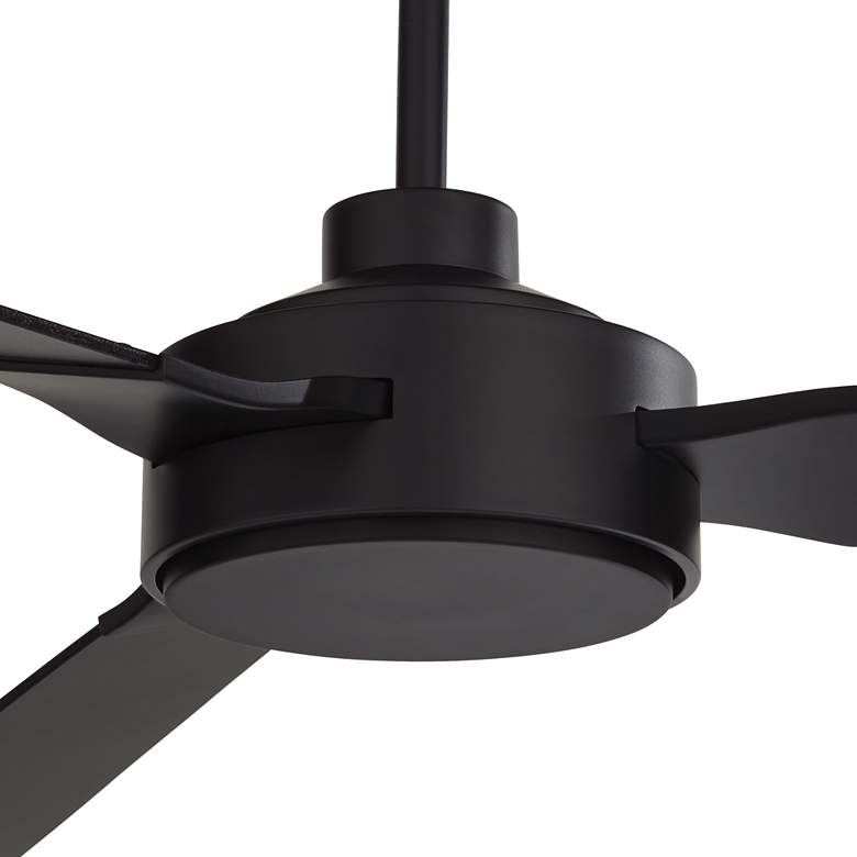 Image 3 60" Invictus Matte Black/Dk Walnut Damp Ceiling Fan with Remote more views