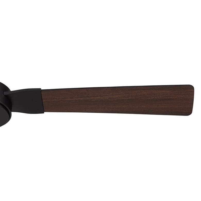 Image 6 60" Invictus Matte Black/Dk Walnut Damp Ceiling Fan with Remote more views