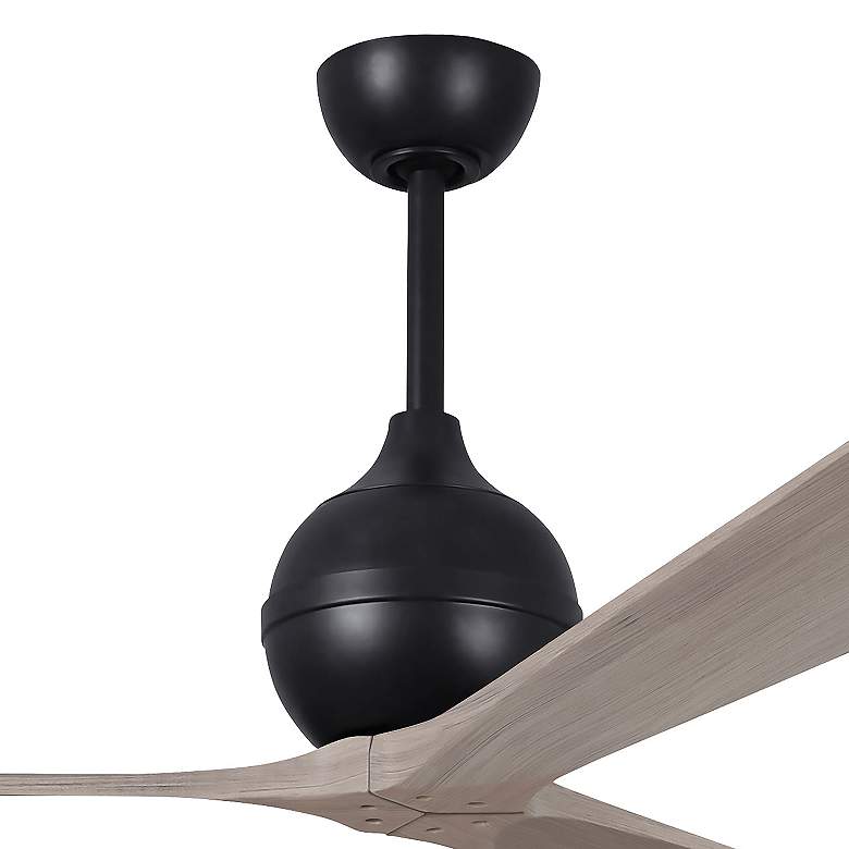 Image 6 60" Irene-3 Matte Black and Gray Ash Ceiling Fan more views