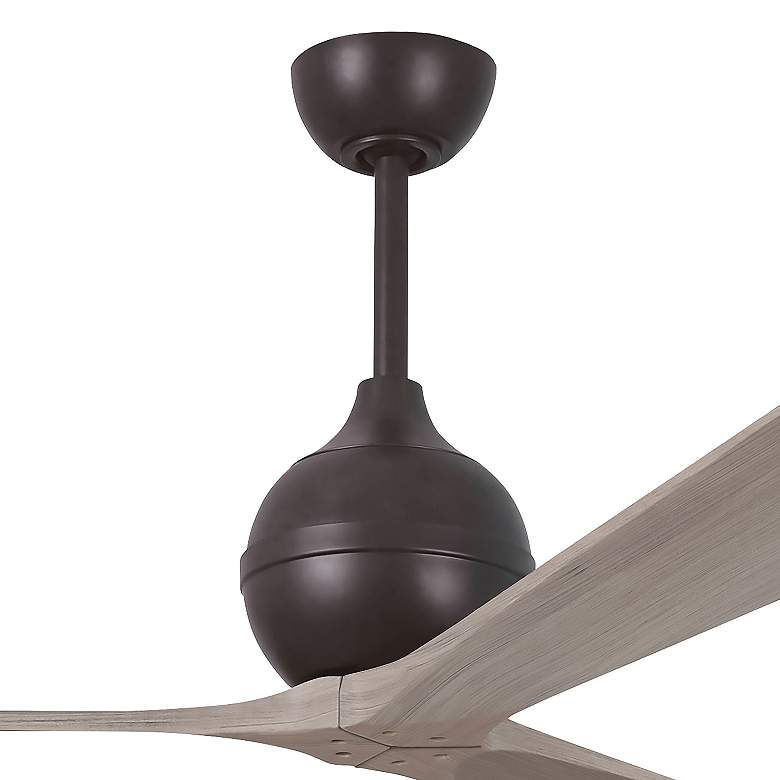 Image 5 60" Irene-3 Textured Bronze and Gray Ash Ceiling Fan more views