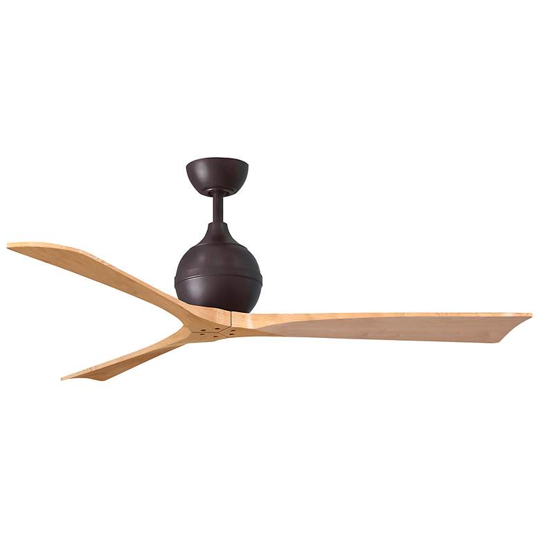 Image 3 60" Irene-3 Textured Bronze and Light Maple Ceiling Fan more views