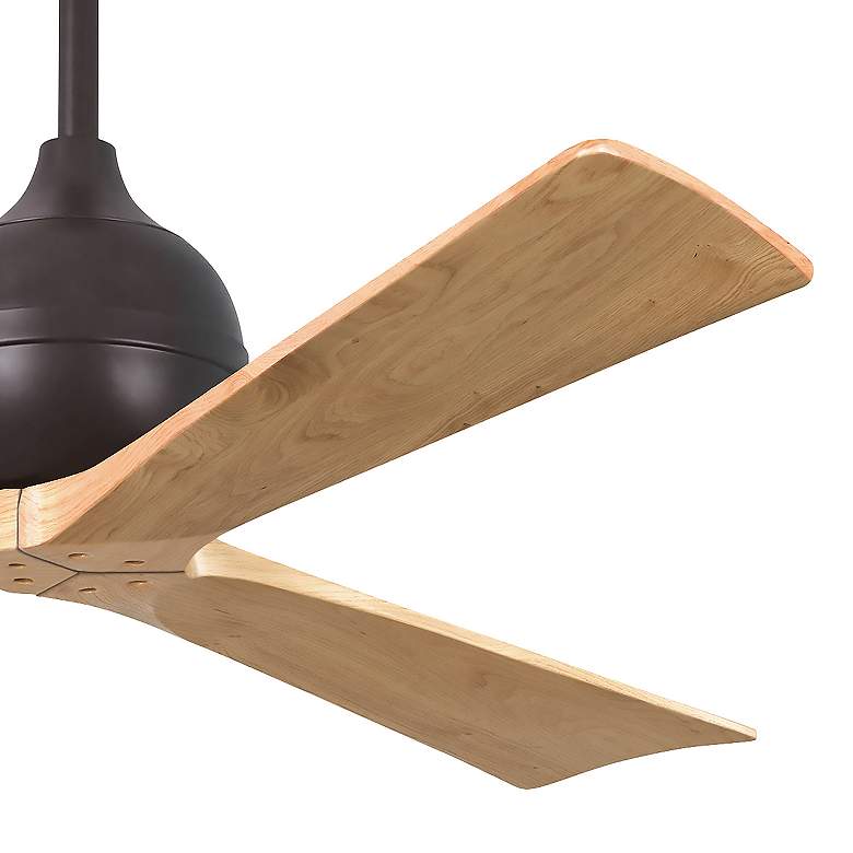Image 7 60" Irene-3 Textured Bronze and Light Maple Ceiling Fan more views