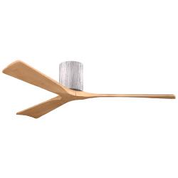 60" Irene-3H Barnwood and Light Maple Tone Ceiling Fan