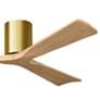 6_60" Irene-3H Brushed Brass and Light Maple Tone Ceiling Fan more views