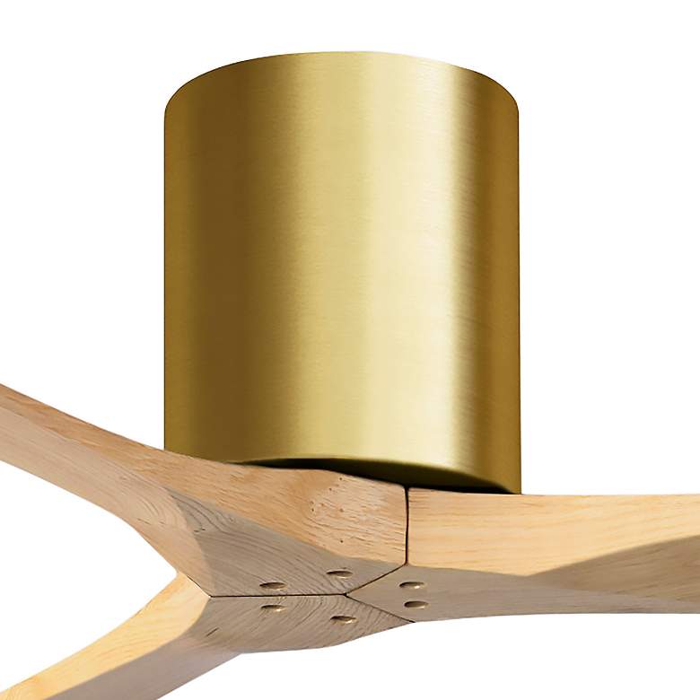 Image 7 60" Irene-3H Brushed Brass and Light Maple Tone Ceiling Fan more views
