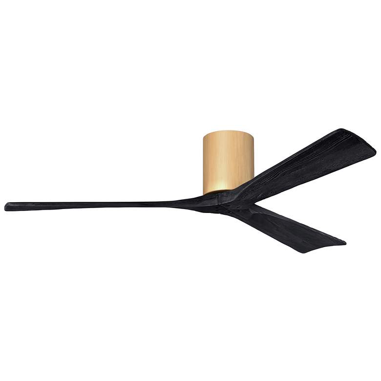 Image 1 60 inch Irene-3H Light Maple and Matte Black Ceiling Fan