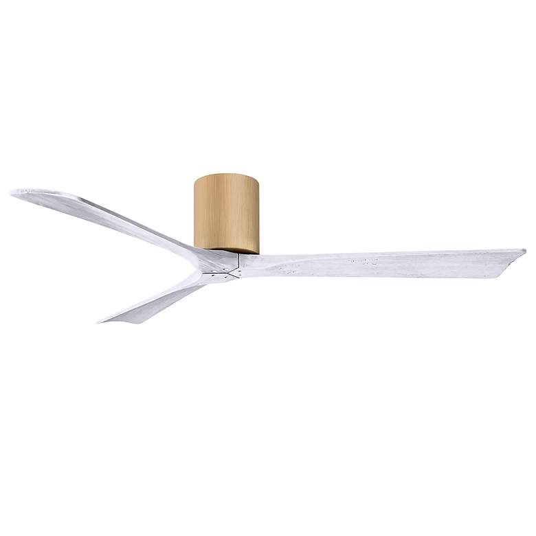 Image 2 60" Irene-3H Light Maple and Matte White Ceiling Fan more views