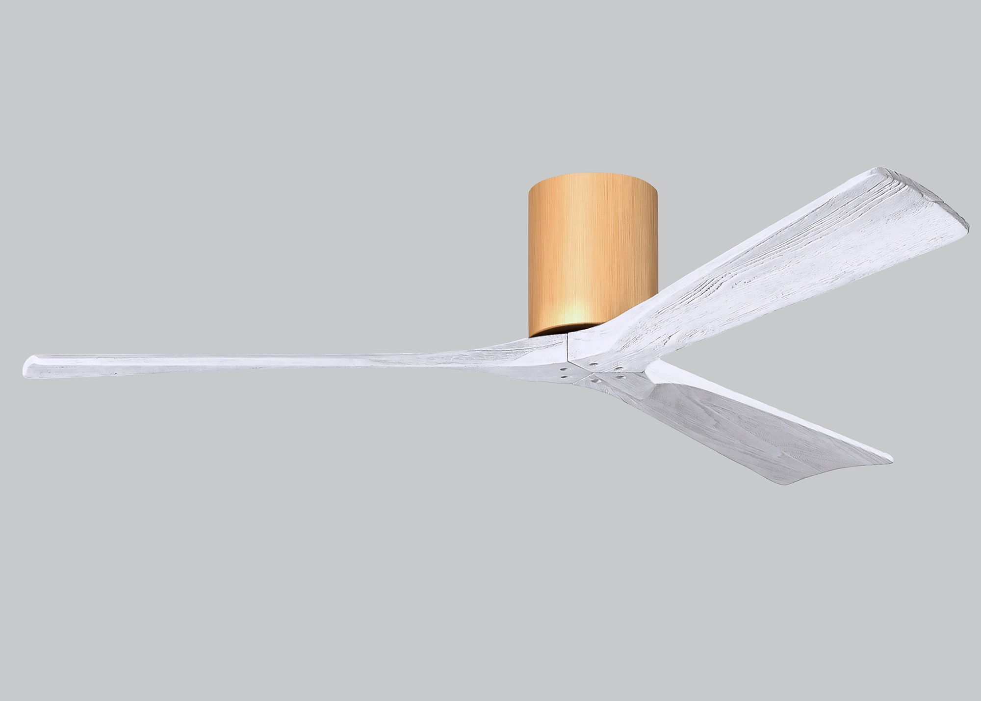 60" Irene-3H Light Maple and Matte White Ceiling Fan