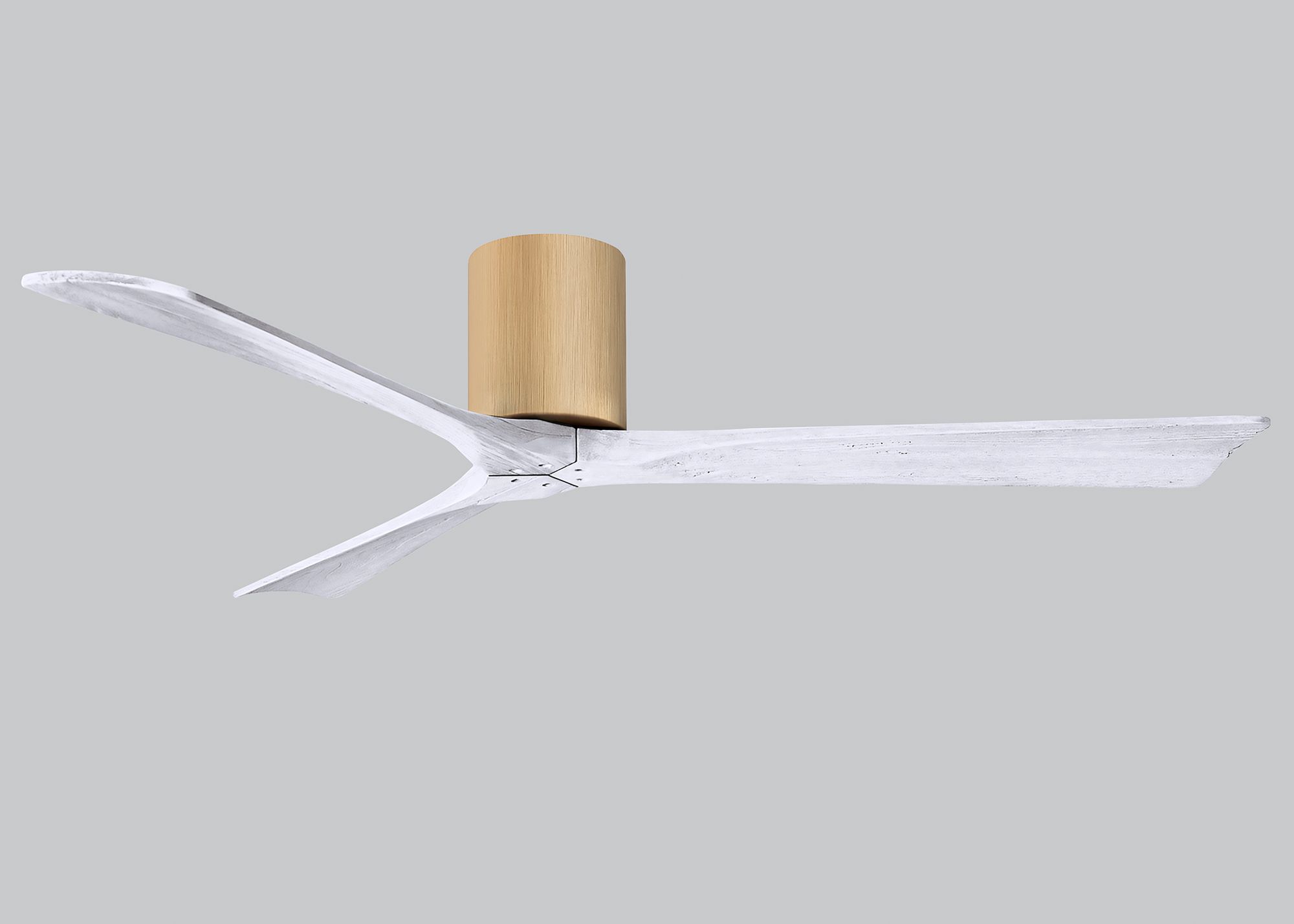 60" Irene-3H Light Maple and Matte White Ceiling Fan