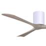 60" Irene-3H Matte White and Gray Ash Ceiling Fan