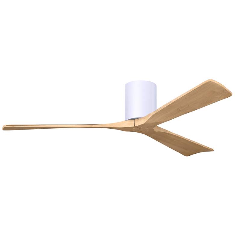 Image 1 60 inch Irene-3H Matte White and Light Maple Tone Ceiling Fan