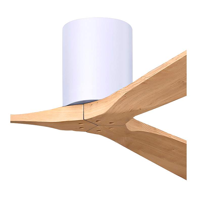 Image 2 60" Irene-3H Matte White and Light Maple Tone Ceiling Fan more views