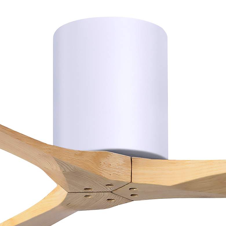Image 7 60" Irene-3H Matte White and Light Maple Tone Ceiling Fan more views