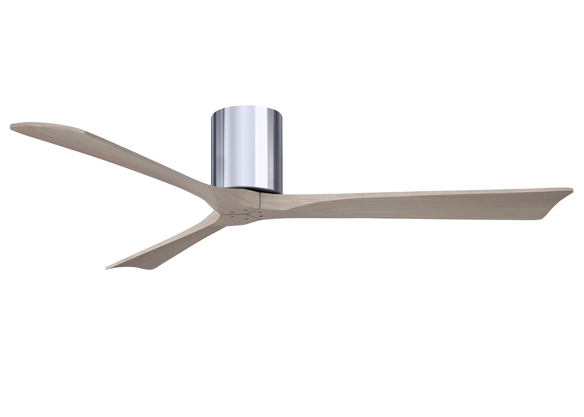 Image 2 60" Irene-3H Polished Chrome and Gray Ash Ceiling Fan more views