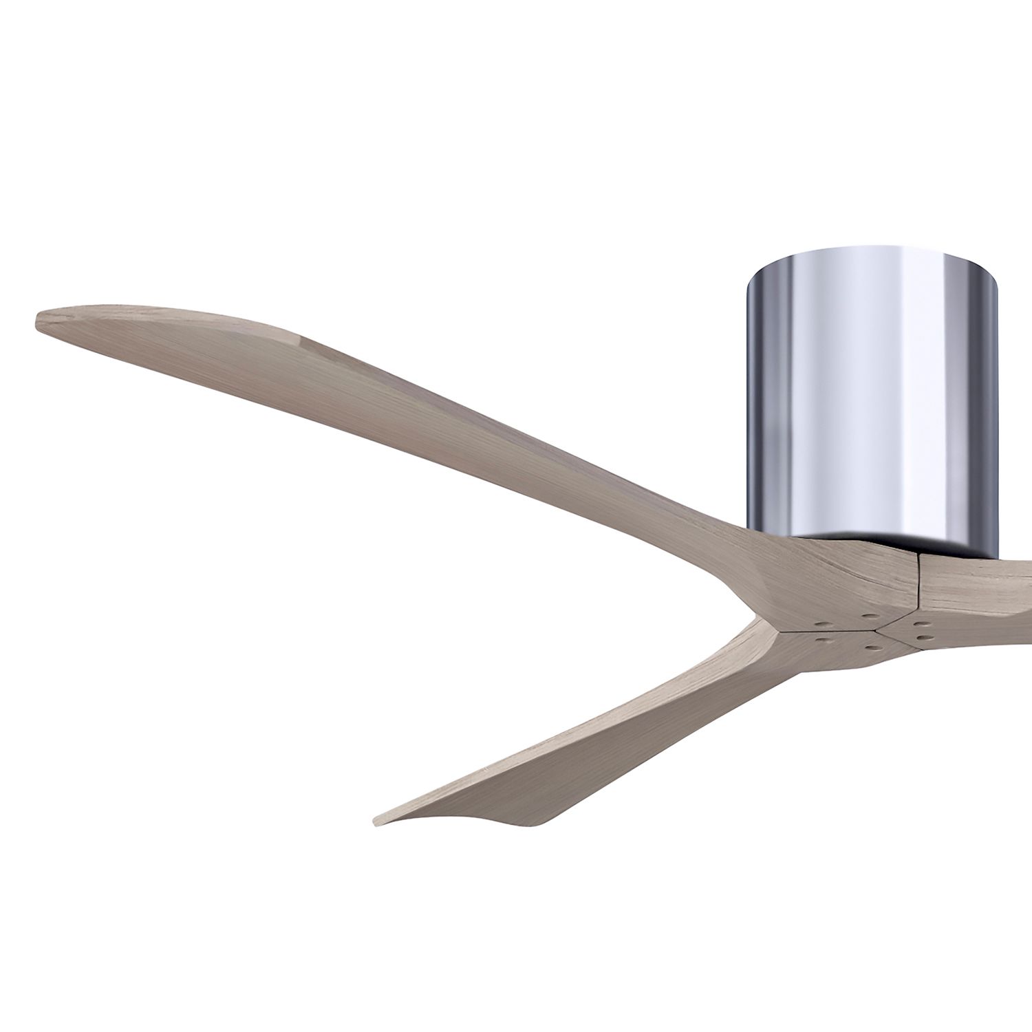 60" Irene-3H Polished Chrome and Gray Ash Ceiling Fan