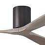60" Irene-3H Textured Bronze and Gray Ash Ceiling Fan
