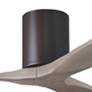 5_60" Irene-3H Textured Bronze and Gray Ash Ceiling Fan more views