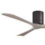 60" Irene-3H Textured Bronze and Gray Ash Ceiling Fan