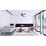 60" Irene-3H Textured Bronze and Gray Ash Ceiling Fan