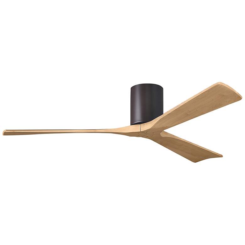 Image 1 60" Irene-3H Textured Bronze and Light Maple Ceiling Fan