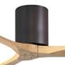 7_60" Irene-3H Textured Bronze and Light Maple Ceiling Fan more views