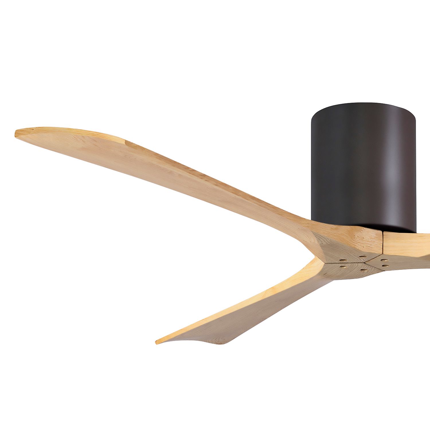 60" Irene-3H Textured Bronze and Light Maple Ceiling Fan