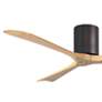 60" Irene-3H Textured Bronze and Light Maple Ceiling Fan