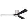 60" Irene-3HLK Barnwood and Matte Black LED Ceiling Fan with Remote