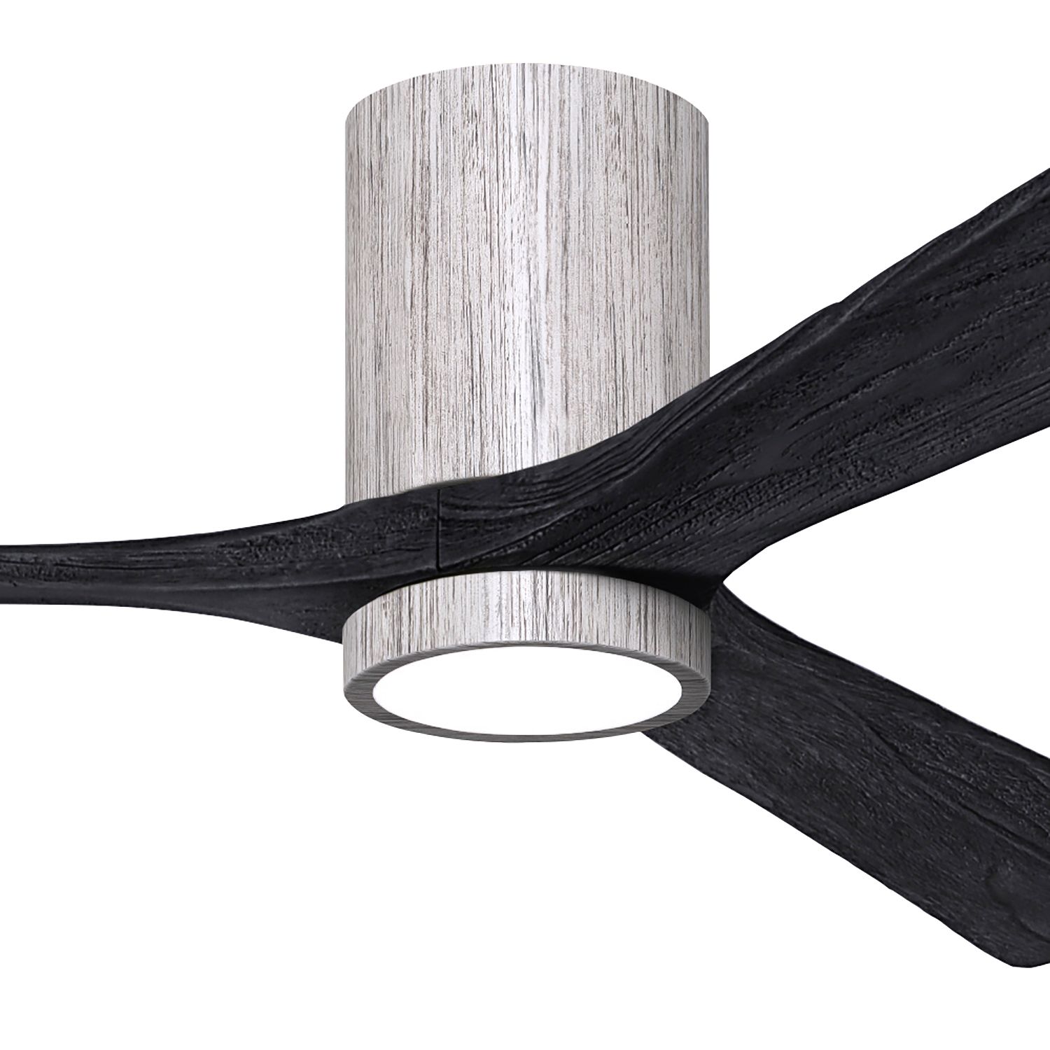 Image 2 60" Irene-3HLK Barnwood and Matte Black LED Ceiling Fan with Remote more views