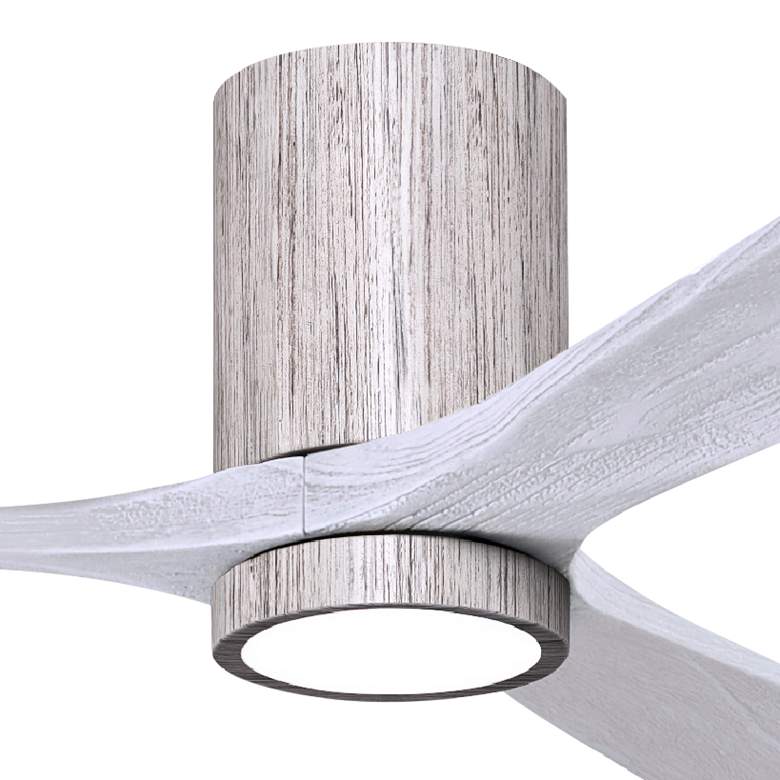 Image 2 60" Irene-3HLK Barnwood and Matte White LED Ceiling Fan with Remote more views